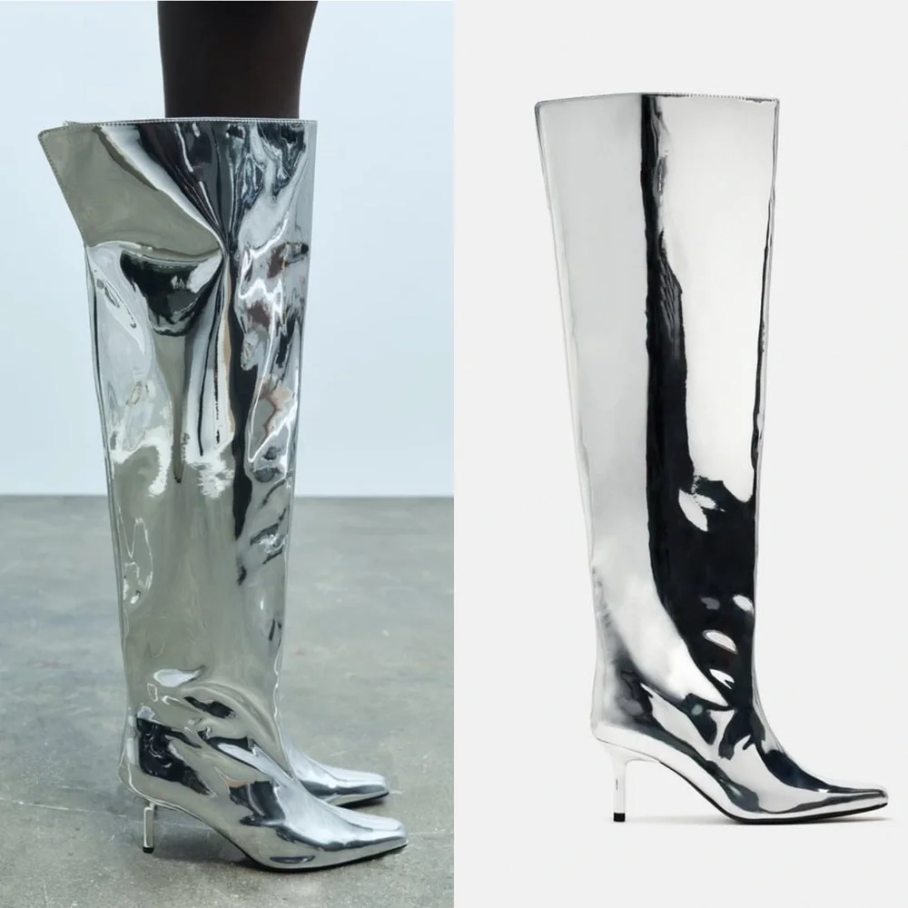 Zara metallic over